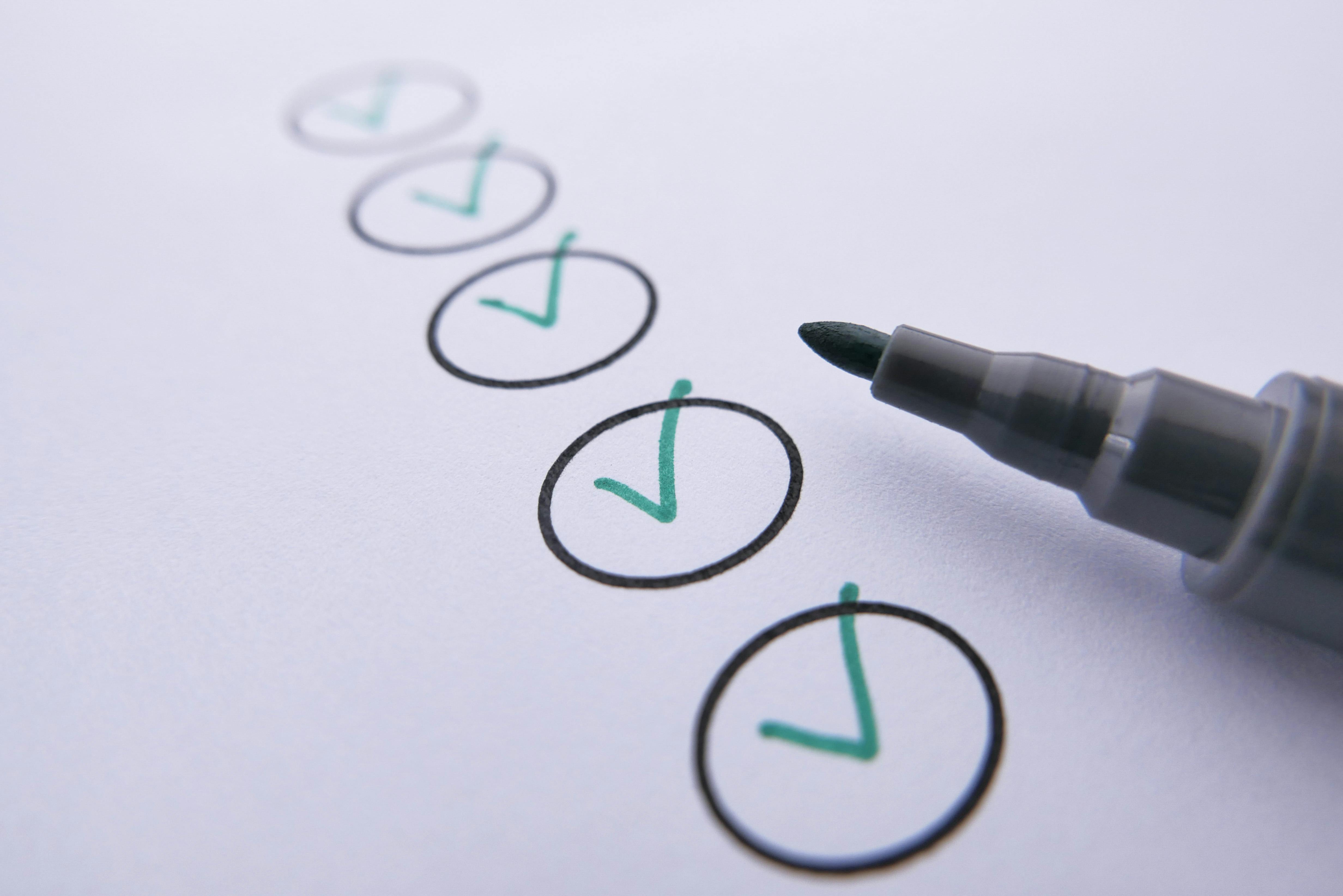 Compliance checklist — enterprise audit